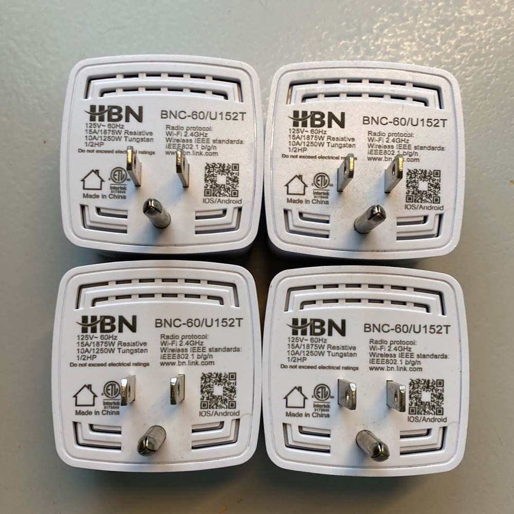 Set of 4 HBN smart plugs 🔌